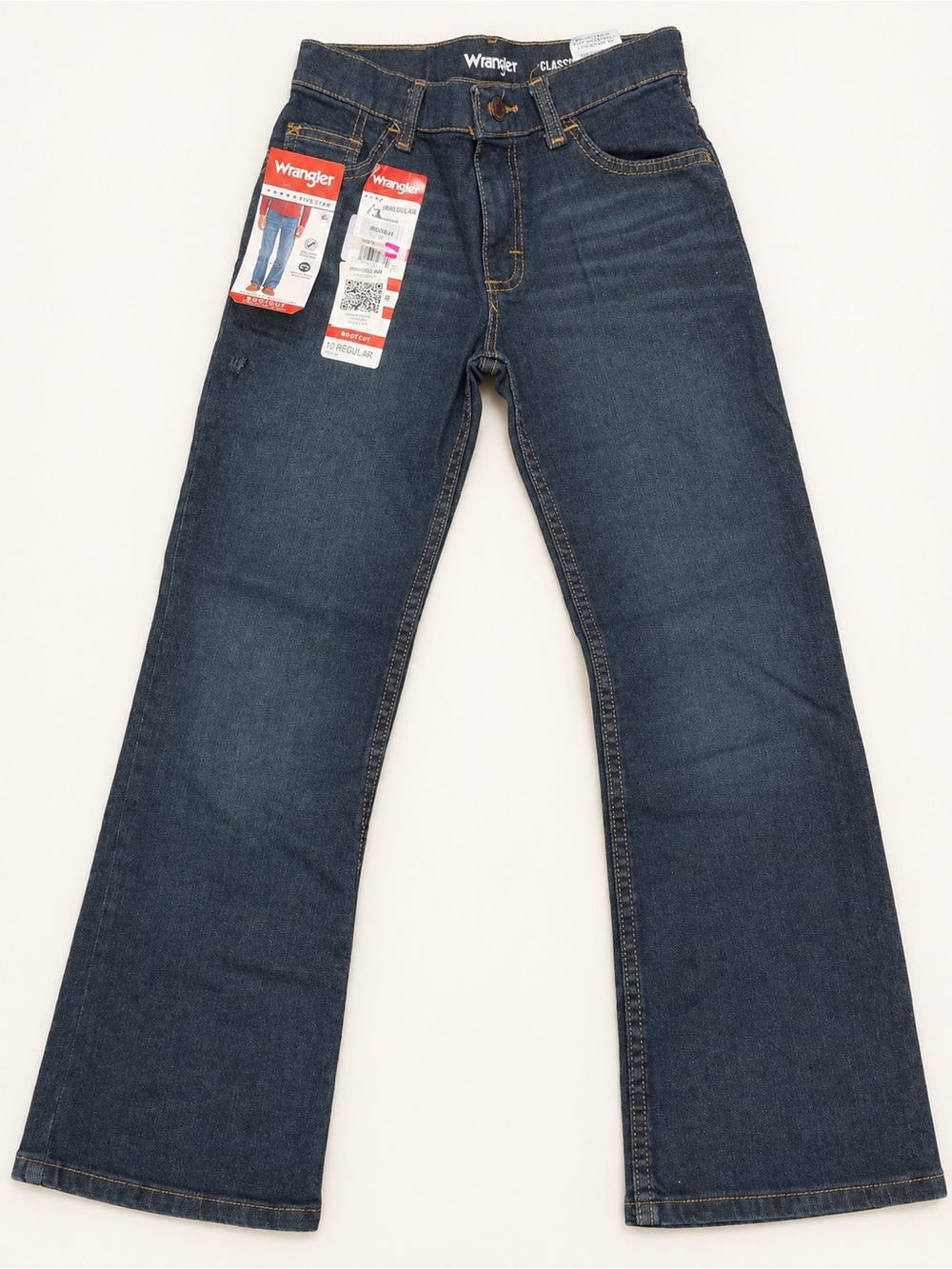 Wrangler Boys’ Bootcut Jeans Size 10 Regular – Tags Attached